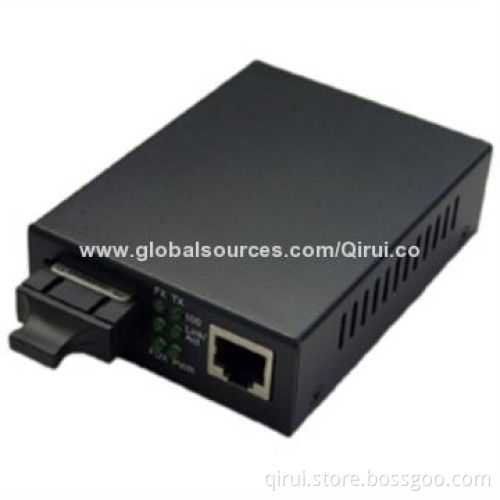 Fiber media converter: 10M/100M/1000M, BIDI, WDM, T1310/R1550+40KM